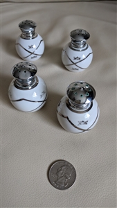 Iris porcelain shakers hand painted design