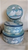 Tin container storage Boxes with Geese Duck 3