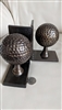Metal golf balls bookends set of two made in India