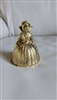 Southern belle brass woman bell decor