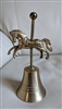 Carousel galloping stallion brass bell