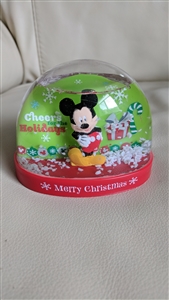 Cheers for Holidays Mickey Mouse snow globe Disney