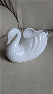 Japanese porcelain swan Ben Rickert