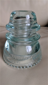 Hemingray 42 aqua glass insulator paperweight