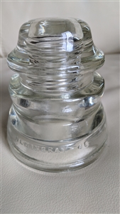 Clear glass Hemingray 46 industrial accent decor