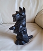 Cast Iron black cute Scottish Terrier door stop