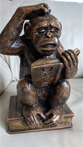 Darwin Chimp Monkey Progressive Art statue 1967