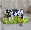 Cast Iron doorstop cow in colorful design