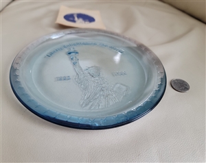 Centennial vintage glass plate Statue of Liberty
