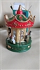 Hard plastic musical Carousel ornament