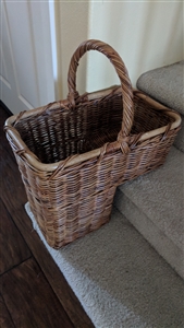 Wicker woven stair large woven basket