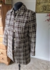 Cotton shell gold tone lining Ann Tyler long coat