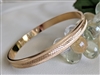 Monet bangle bracelet satin and shimmering gold