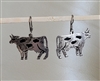 Mexico 925 sterling dairy cow dangle earrings set