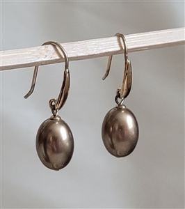 MONET satin gold drop balls elegant earrings set
