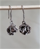 Sterling 925 rose dangle primitive earrings Mexico