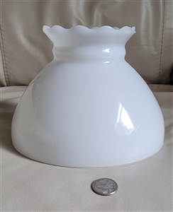 White milk glass vintage lamp shade simple decor
