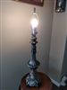 Fleur-de-lis design metal table lamp