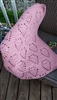 Soft Hearts blanket hand knitted throw blanket