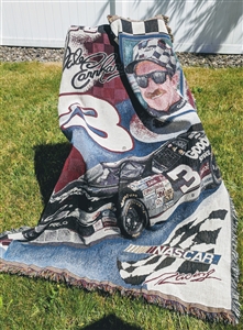 Dale Earnhardt Sr racing tribute throw NASCAR 2001