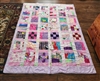 Handmade quilt throw in patchwork design 2009