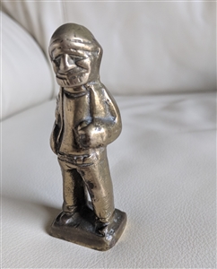 Solid brass sailor fisherman sea captain figure