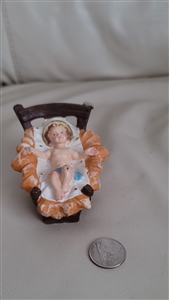 Baby Jesus resin figure from Italy Christmas decor