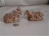 Made in Italy Nativity set cow and donkey decor