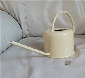 Metal watering can slim spout for easy access