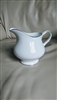 Silver Ermine contour shape creamer white florals