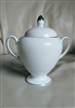 Silver Ermine contour shape lidded sugar bowl