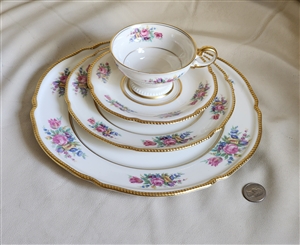 Castleton Rose porcelain serving set USA