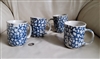Folkcraft by Tienshan Sponge stoneware 4 mugs cups
