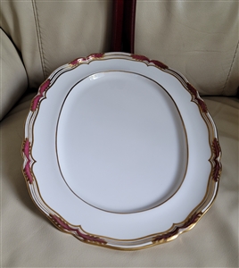 Spode Copeland Stafford Red Leaf oval plate