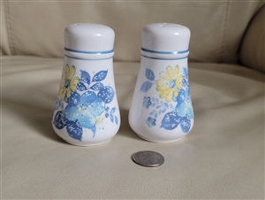 Noritake porcelain salt and pepper floral design
