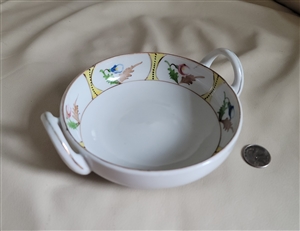 Japanese hard porcelain bowl serving tray storage