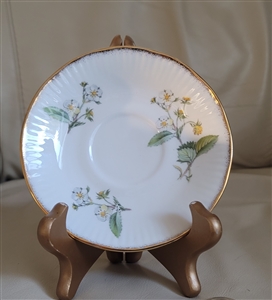 Staffordshire saucer Blooming Berries Bushes