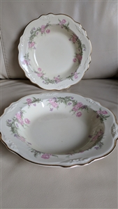Virginia Rose by Homer Laughlin two rim bowls
