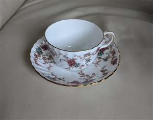 Ancestral by Minton porcelain teacup and saucer