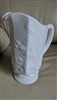 Paneled Grape milk glass pitcher Westmoreland