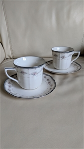 Noritake Traviata porcelain teacup and saucer