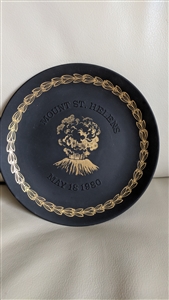 Wedgwood Mt St Helen volcanic ash plate 1980