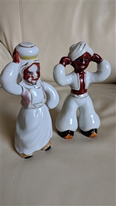 Middle Eastern style Japanese porcelain figurines