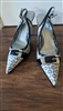 GUESS LOGO kitten heel pointy toe shoes sz 7.5