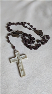 Joyful Mysteries plastic beads and cross rosary