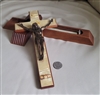 Wooden Sick Call Crucifix with pearl color  inlay