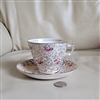Phoenix T Forester chintz pink roses teacup saucer