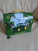 John Deere lunch box small handle yellow tractors