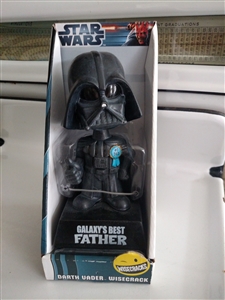 Star Wars Galaxy Best Father bobble head display