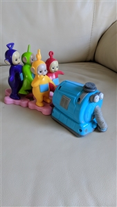 Teletubbies vintage pull and go toy with Noo Noo